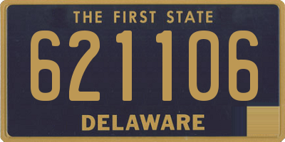 DE license plate 621106