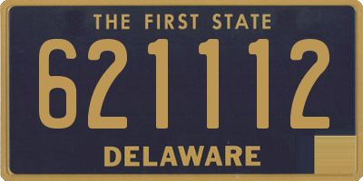 DE license plate 621112