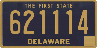 DE license plate 621114