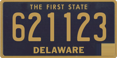 DE license plate 621123