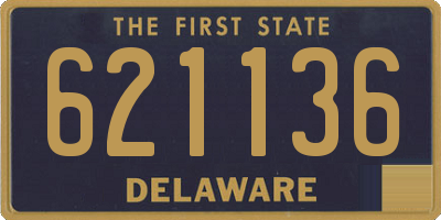DE license plate 621136