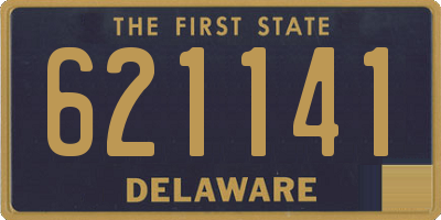 DE license plate 621141