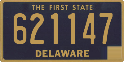 DE license plate 621147