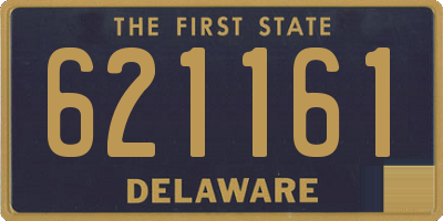 DE license plate 621161