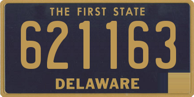 DE license plate 621163