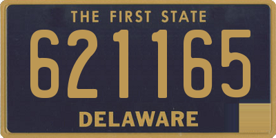DE license plate 621165