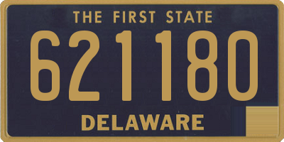DE license plate 621180