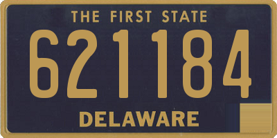 DE license plate 621184