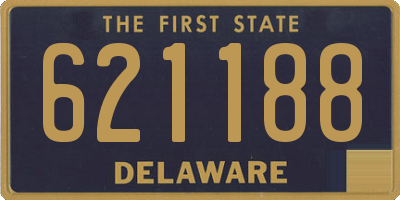 DE license plate 621188