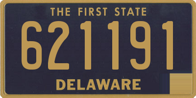 DE license plate 621191