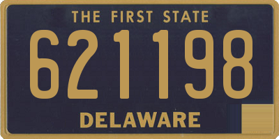 DE license plate 621198