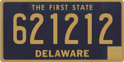 DE license plate 621212
