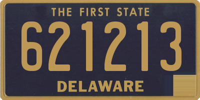 DE license plate 621213
