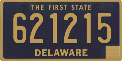 DE license plate 621215