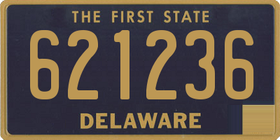 DE license plate 621236