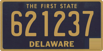 DE license plate 621237