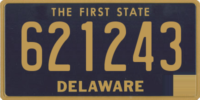 DE license plate 621243