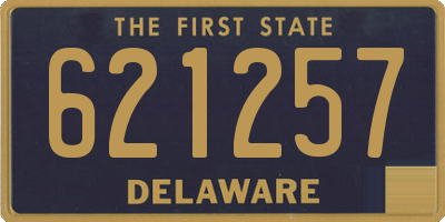 DE license plate 621257