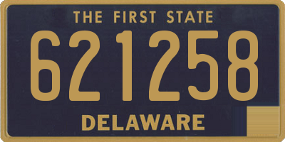 DE license plate 621258