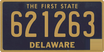 DE license plate 621263