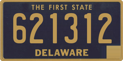 DE license plate 621312