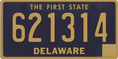 DE license plate 621314
