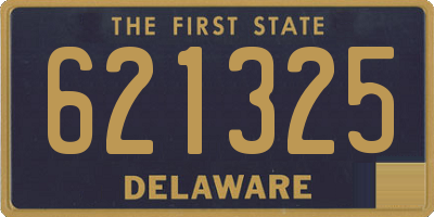 DE license plate 621325