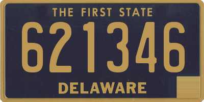 DE license plate 621346