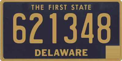 DE license plate 621348