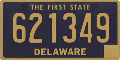 DE license plate 621349