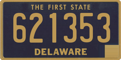 DE license plate 621353