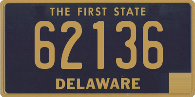 DE license plate 62136