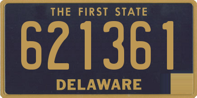 DE license plate 621361