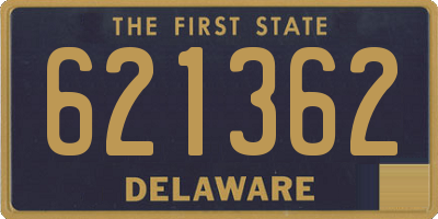 DE license plate 621362