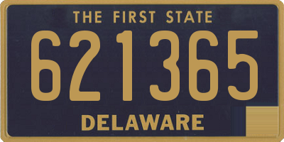 DE license plate 621365