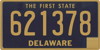 DE license plate 621378
