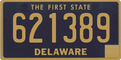 DE license plate 621389