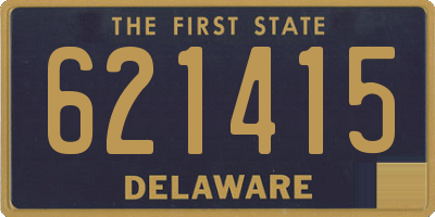 DE license plate 621415