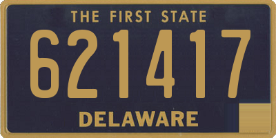 DE license plate 621417
