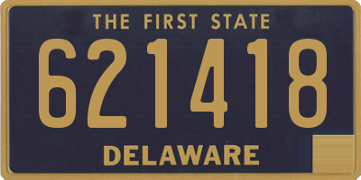 DE license plate 621418