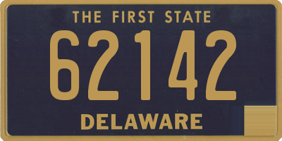 DE license plate 62142