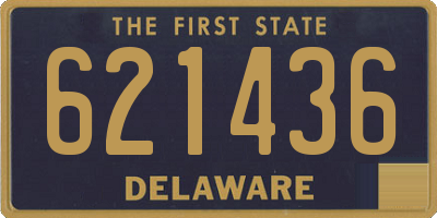 DE license plate 621436
