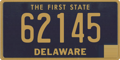 DE license plate 62145