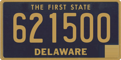 DE license plate 621500