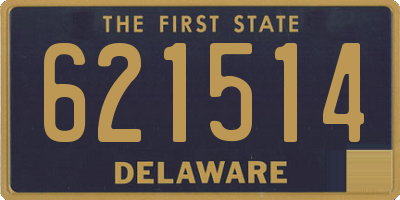 DE license plate 621514