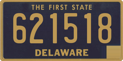 DE license plate 621518