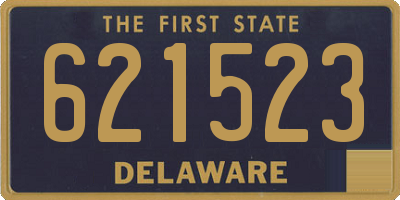 DE license plate 621523