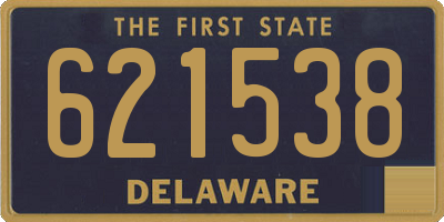 DE license plate 621538