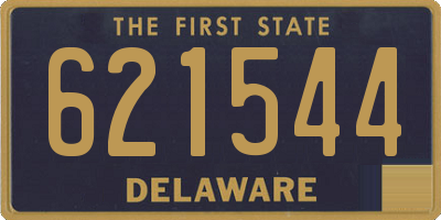 DE license plate 621544