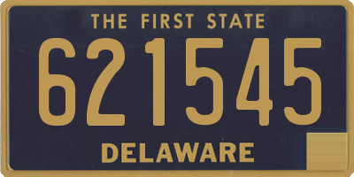 DE license plate 621545